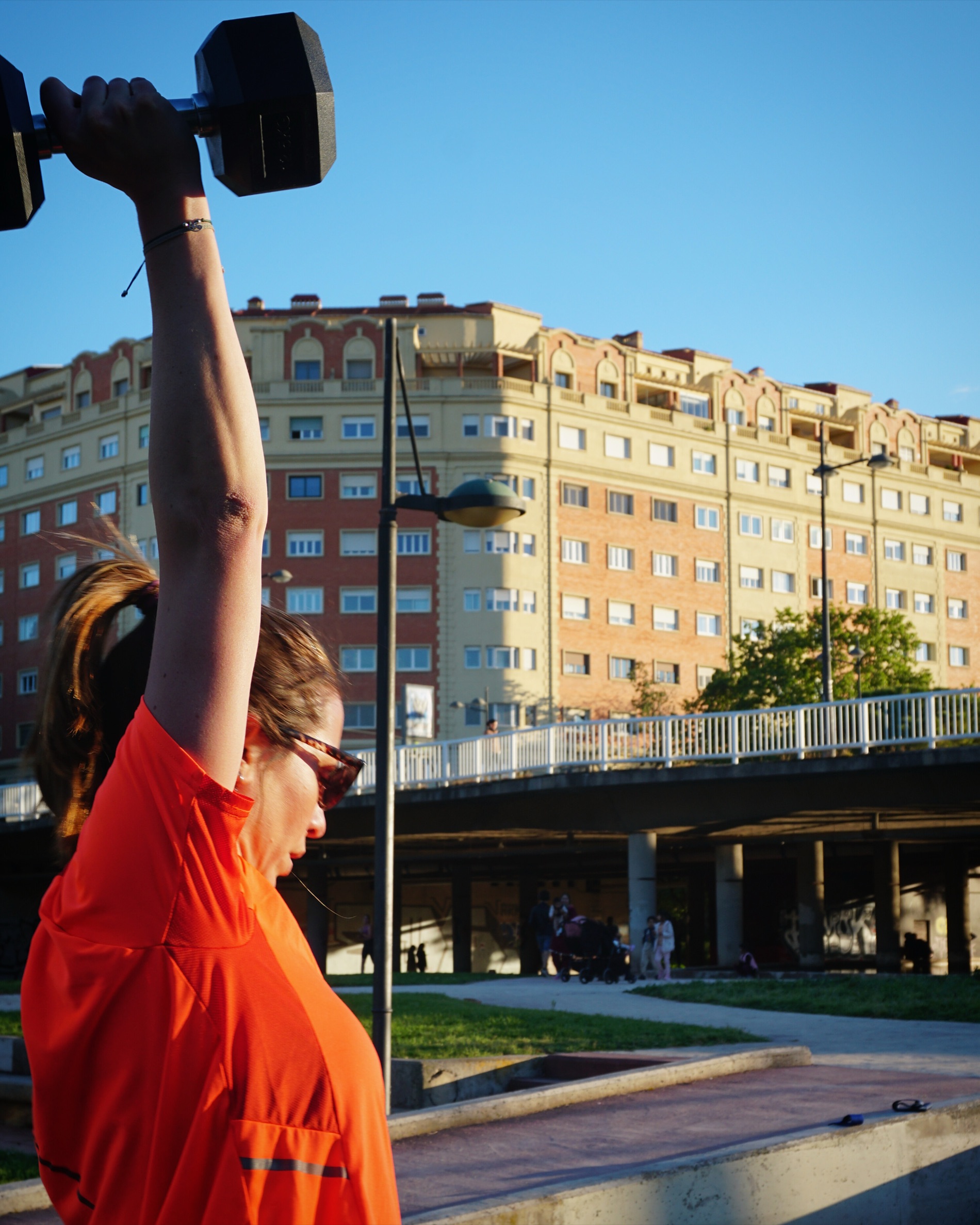 Entrenamiento en el cauce del Turia junto al Puente de Ademuz